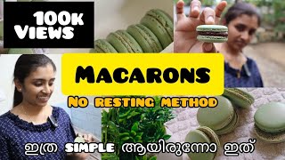 macarons recipe No resting method macrons frenchmacaron simple recipe viral viralvideo [upl. by Artenehs62]