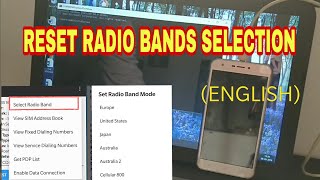 SOLVED HOW TO RESET RADIO BANDS SELECTION FROM 4636 [upl. by Enenaej668]