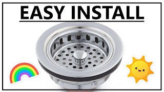 How do I install a kitchen drain assembly strainer basket [upl. by Atihcnoc]