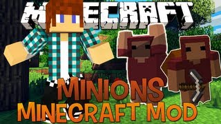 Mineradores  Minecraft Mod 152 Minions [upl. by Anawqahs]