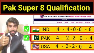 Pakistan Team Qualification In Super 8 Round Of T20 World Cup 2024  USA Eliminate India amp Pakistan [upl. by Wilmar162]