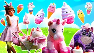 Unicorn Party Magical Mommy amp Kids Fun Kids Pretend to Play Doctors [upl. by Herrera]