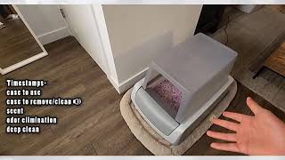 PetSafe ScoopFree Crystal Pro SelfCleaning Cat Litterbox Review [upl. by Dewie]