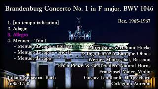 Bach Brandenburg Concerto No 1 Collegium Aureum 196567 バッハ ブランデンブルク協奏曲第1番 コレギウム・アウレウム [upl. by Kalagher]