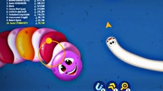 🐍Wormateio Slierio AI 700000 Top 1 Worm Zone  Slitherio Hungry Snake Hunter Gameplay 007 [upl. by Eudora]