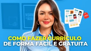 Modelo de currículo para baixareditar GRÁTIS  Beatriz Fontele [upl. by Nivled502]