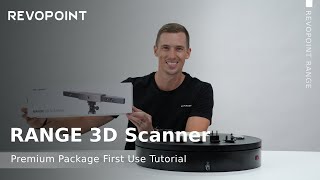 Revopoint RANGE 3D Scanner Premium Package First Use Tutorial [upl. by Atiras220]