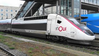 Ulm Hbf TGV➡️Paris Est Nightjet➡️Stuttgart Hbf SVG FEX mit 218 256 RE200➡️Wendlingen amp mehr [upl. by Iasi]