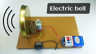 How to Make Electric bell  DIY electric bell [upl. by Ayaet]