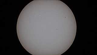 Tiangong1 Solar Transit Full HD video 1080p [upl. by Breger159]