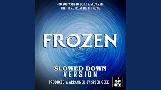 Do You Want To Build A Snowman From Frozen Slowed Down [upl. by Nidnarb415]