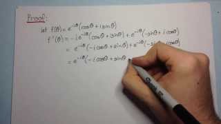 Eulers Formula  Proof WITHOUT Taylor Series [upl. by Irmo]