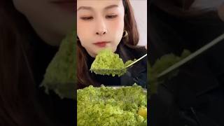 green ice 🧊eating asmr shorts icecrunching [upl. by Fisa]