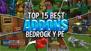 ⭐Top 15 MEJORES ADDONS SURVIVAL para MINECRAFT 120 12051 BEDROCK y PE ADDONS MINECRAFT PE 120 [upl. by Benedicto]