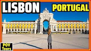 Indepth LISBON Walking Tour Portugals Stunning Capital [upl. by Ahsuoj920]