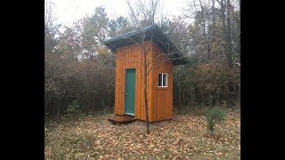 Building an Outhouse Off the Grid [upl. by Kciredorb]