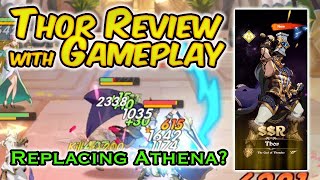 Thor Review and Gameplay  New SSR Tank Thor InAction  Can He Replace Your Athena  Mythic Heroes [upl. by Orelle948]