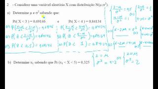 Exercício prático 2  Lei Normal  Probabilidades [upl. by Eidroj]