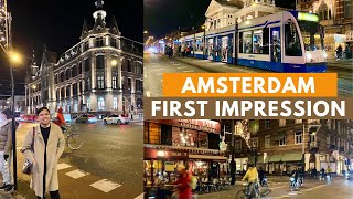 FIRST DAY IN AMSTERDAM NETHERLANDS VLOG  EUROPE FIRST IMPRESSIONS [upl. by Lodmilla]