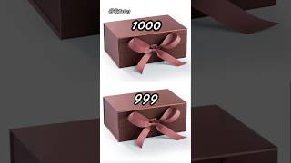 Choose gift BOX 😁🎁😁  1000 OR 999  shorts viral games [upl. by Staley975]