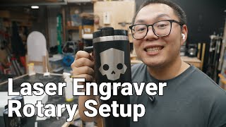 Setting up rotary for co2 laser engraver [upl. by Perron]