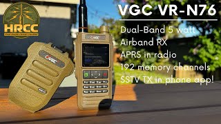 Best MidPriced Ham Radio Handheld VGC VRN76 APRS amp SSTV [upl. by Wolfe971]