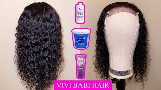 Review Tutorial  How to Bleach Knots on a Lace Closure Wig  ft VIVI BABI HAIR [upl. by Adnolrehs]