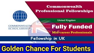 How To Apply In UK Fellowship Program 202324  Commonwealth Professional Fellowship For Students [upl. by Hilliard]