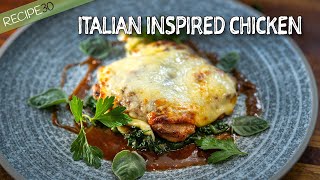 Chicken Spinach and Cheese  A winning Italian inspired combination [upl. by Barbra]