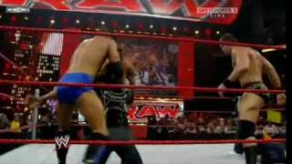 BATISTA RETURNS TO MONDAY NIGHT RAW 2009 [upl. by Vitia]