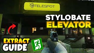 Stylobate Elevator Extract  Exit Location Streets of Tarkov in Escape From Tarkov [upl. by Nnayr448]