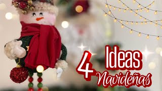 4 Manualidades Navideñas🎄 Ideas para regalar o vender  Diy Christmas  Artesanato Natalino [upl. by Natalya288]