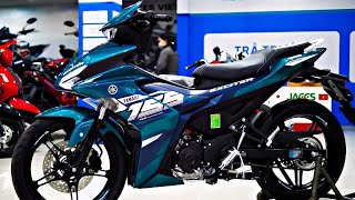 2024 YAMAHA SNIPER 155 ABS VERSION LOOK STUNNING IN CYAN BLUE COLOR OPTION [upl. by Adyol]