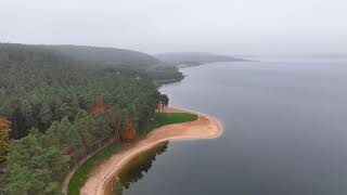 Fränkisches Seenland  Brombachsee  Foggy November morning scenery DJI Mavic 3 Pro 4K 60FPS [upl. by Lehcem]