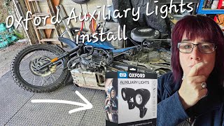 Oxford Auxiliary Lights installation on Royal Enfield Himalayan 411 [upl. by Uolymme401]