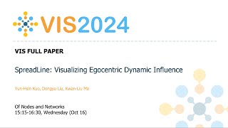 SpreadLine Visualizing Egocentric Dynamic Influence  Fast Forward  VIS 2024 [upl. by Steffie]