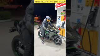 🥵Kawasaki zx10r vs bmw s1000 rr 😱 ll [upl. by Yrevi497]