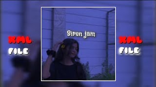 Siren jam remix 📍xml video🎥 alight motion editing🚫 preset 🔰 [upl. by Anyalram618]