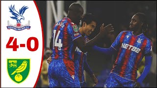 Crystal Palace vs Norwich 40 All Goal Resultshighlights Daichi Kamada Goal Eberechi Eze Goal [upl. by Aidua]