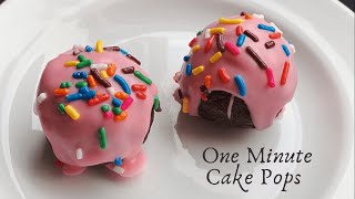 1 Min Cake Pops in Microwave Easiest Way to Make cake pops without Oven or Frosting 🍭 [upl. by Raymonds383]