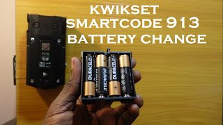 Kwikset SmartCode 913 Battery Replacement [upl. by Solraced]