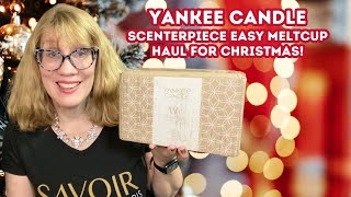 Yankee Candle Scenterpiece Easy MeltCup Haul for Christmas [upl. by Oek]