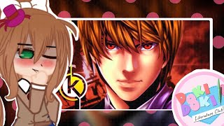 DDLC React Kira Death Note  Libertação  OkabeOficial gacha life [upl. by Ayyn]