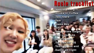 FULL Rosé Rosie Listening PARTY reveals TRACKLIST amp heartfelt story behind each song  2 new MVs [upl. by Fisch655]