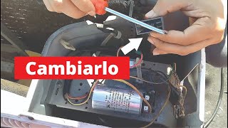 Cambiar CAPACITOR de VENTILADOR de Aire Acondicionado [upl. by Edwina968]