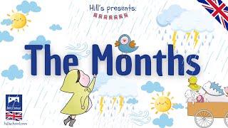 Song quotThe months of the yearquot I mesi dellanno in inglese ESL kids learning Canzone in inglese [upl. by Samala611]