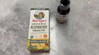 USDA Organic Respiratory Health Liquid Drops with Mullein Leaf Review [upl. by Monti93]