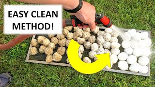 Filter Balls  Easiest Way to Clean Pool Filter Balls [upl. by Dynah]