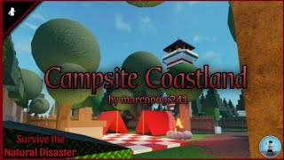 Campsite Coastland  Survive the Disaster Natural Fangame   Night Mode   Gameplay [upl. by Naniac]