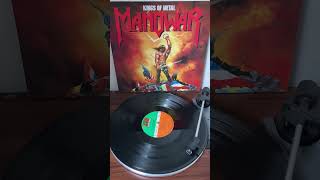 manowar kingsofmetal hardrock heavymetal 80srock vinylrecords vinylcommunity shorts reels [upl. by Redna]